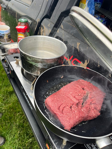 cooking while camping!
