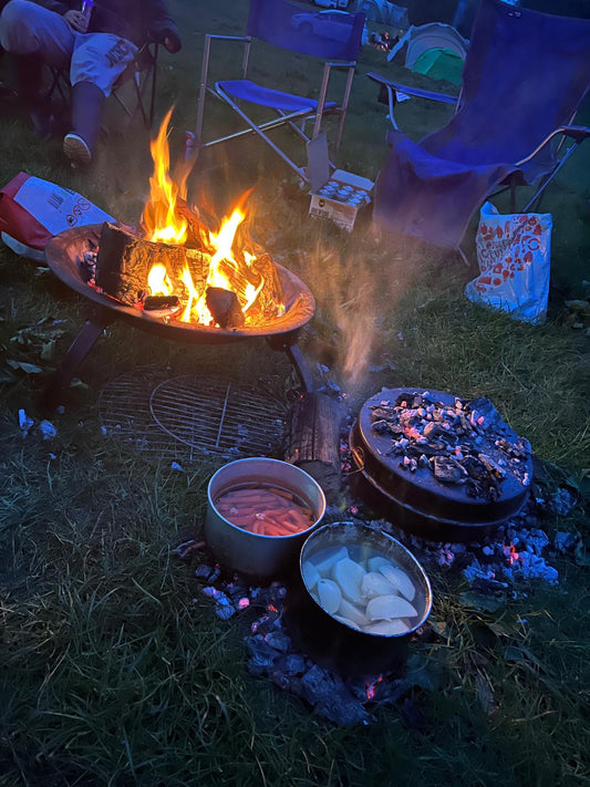 Cooking over an open flame