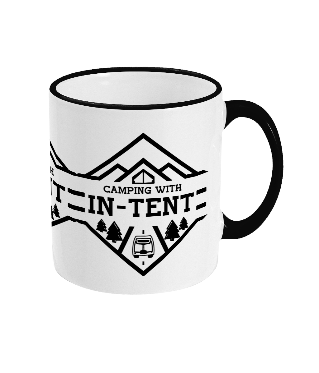 two tone Camping With Intent Mug