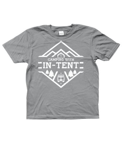 kids Camping with intent T-shirt