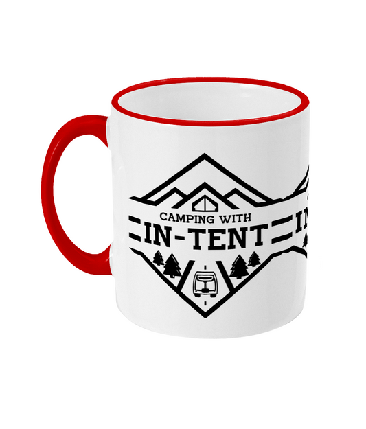 two tone Camping With Intent Mug