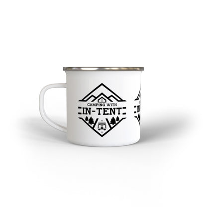 Camping with intent Enamel Mug