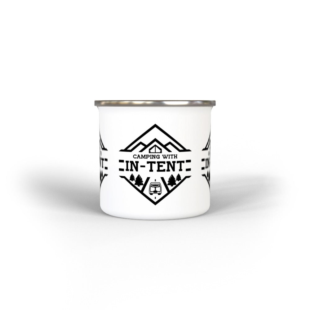 Camping with intent Enamel Mug