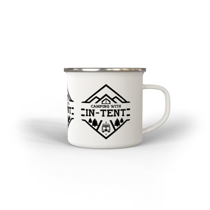 Camping with intent Enamel Mug